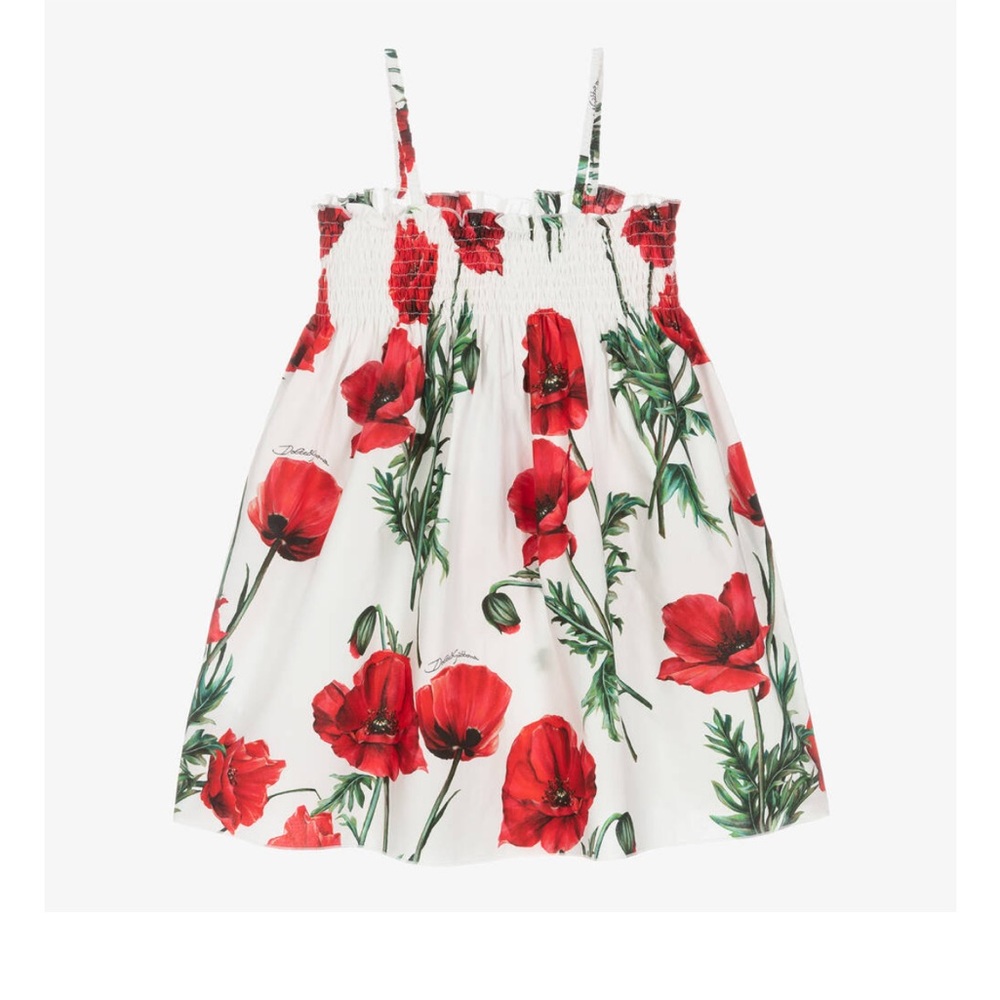 Dolce and Gabbana kids dress poppy size 8